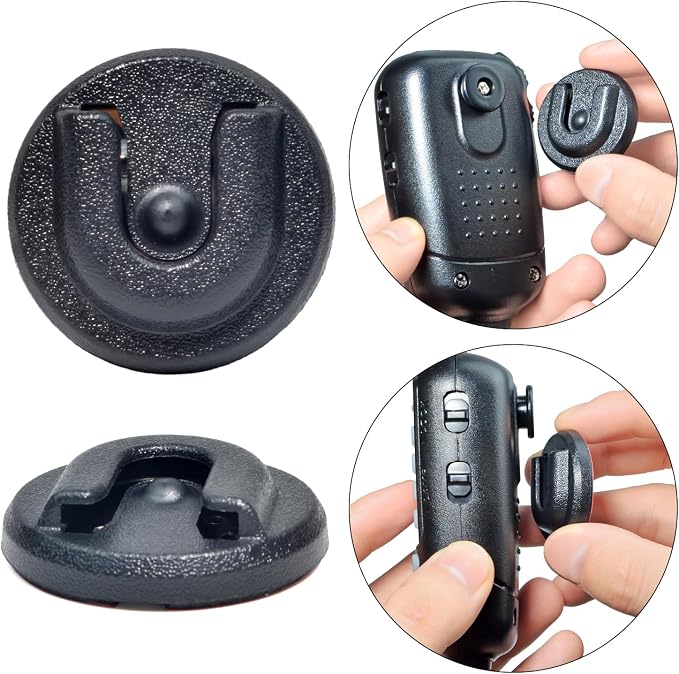 Universal Ham CB Radio Microphone Hanger, Round Knob Mic Holder Mount with Adhesive Back for QYT Kenwood Motorola YAESU ICOM MH-48 MH67 KMC35 KMC30 RMN5052A Mic Speaker - Image 3