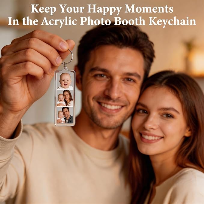 Acrylic Photo Keychain Bulk Set - Double Sided Picture Frame Keychain Holder - Image 6