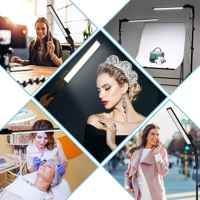 Battery Powered Photography Light Outdoor Portable Handheld Wand | LED Video Light Stick Dimmable 2800K-5500K Photo Studio Light Kit with NP-F550 Li-ion Battery and Stand for Portrait, YouTube - Image 6