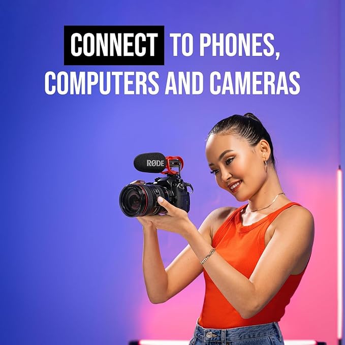 Rode VideoMic GO II Compact Shotgun Microphone Bundle with Helix Mount and SC15 USB-C to Lightning Cable — 24-Bit Camera-Mount Mic for Filmmaking, Vlogging, Mobile Journalism, Content Creation - Image 9