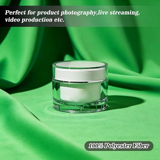 Green Photography Backdrop for Photoshoot, 10x10 Ft Polyester Photo Backdrop Curtains, Green Backdrops Screen for Photo Studio, Video, Content Creators, Birthday Parties Background - Image 5