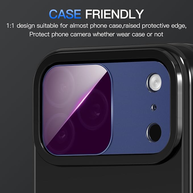Suoman for iPhone 17 Pro Max Camera Lens Protector, ND Filter Lens Film | Magnetic Tempered Glass Lens Film, Strong Adsorption, HD Clear, All-in-one Metal Camera Screen,Blue - Image 7