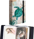 DEGDFSGR Small Photo Album 4x6 60 Pockets 120 Photos - Adventure Book Baby Photo Albums Photo Books for 4X6 Pictures Memory Book with Black Elastic Band for Photo Storage, Cute Green Turtle by Unknown