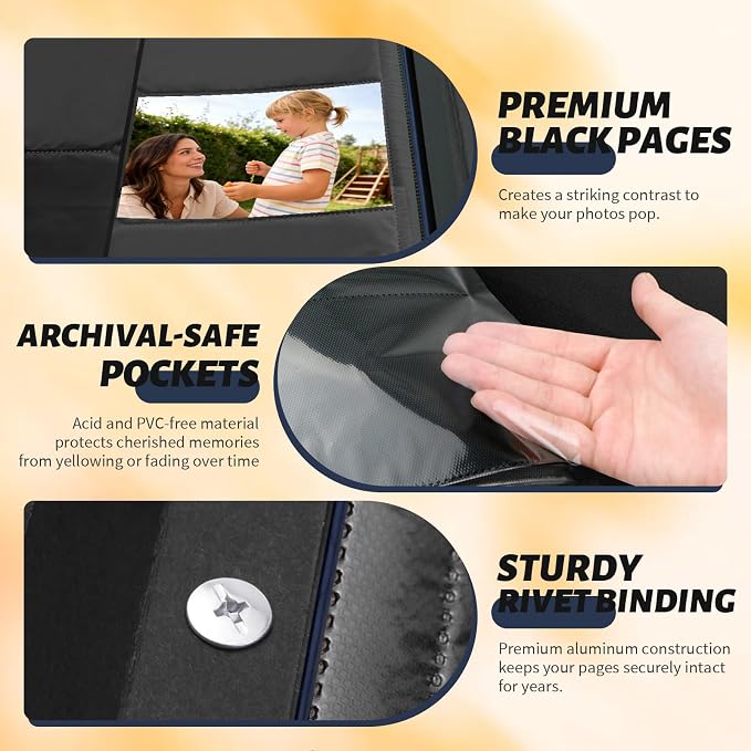 Photo Album 4x6 600 Pockets Slip In Extra Large Capacity | PU Leather Cover Picture Album Holds Horizontal & Vertical Photos for Family Wedding Baby Anniversary Christmas Gift - Image 5