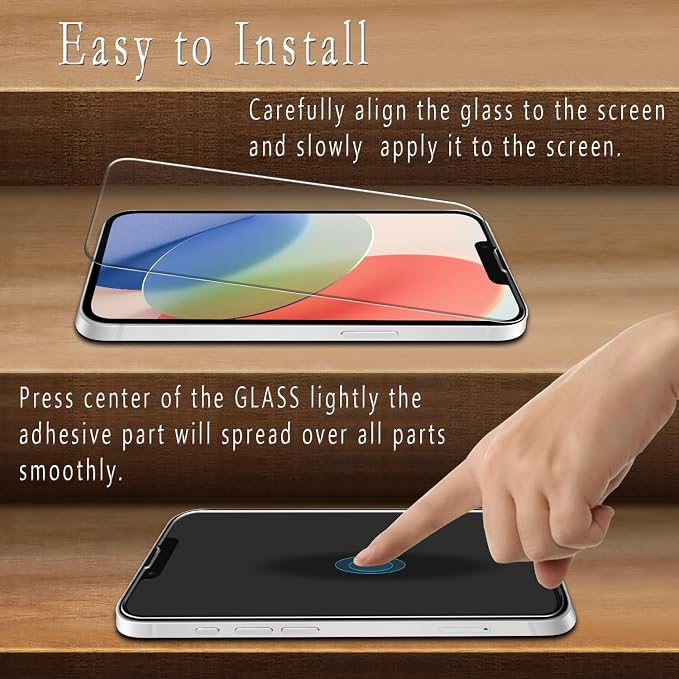 2+2 Pack Screen Protector for iPhone 17e/iPhone 16e Tempered Glass | with Camera Lens Protector, 9H Hardness, Anti Scratch, Bubble Free - Image 5