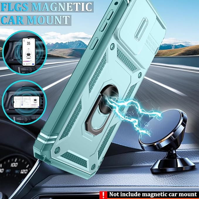 Gritup for Motorola Moto G Stylus 5G 2026 Case: G Stylus 5G 2025 Case with Screen Protector*2 [Magnetic Stand] [Slide Camera Cover] Shock Proof Military-Grade para G Stylus-5G-2025 Green - Image 6