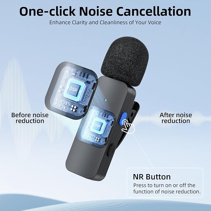 BOYA Wireless Lavalier Microphone for Android USB C Smartphone Tablet External Noise Canceling Mini Lapel Type C Microphone for iPhone 15 Clip-On Mic for Video Recording Podcast YouTube Live Streaming - Image 3