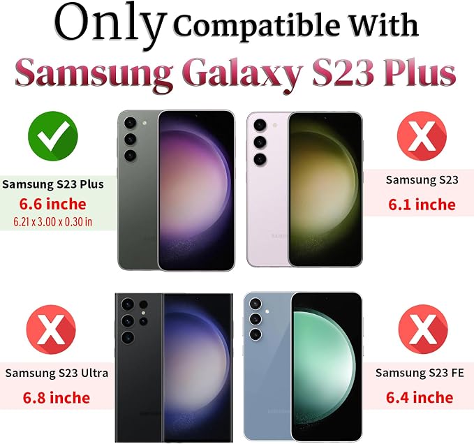 HNHYGETE for Galaxy S23 Plus Case with Screen Protector: [Military Grade 20ft. Drop Tested] Slide Camera Cover Ring Shockproof Protective Phone Case for - Samsung Galaxy S23 Plus (Blue) - Image 2