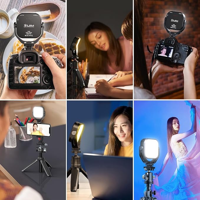 ULANZI VL66 Bi-Color Adjustable Rechargeable 2500-6500K - Mini Video Portable Light on Cam, 2000mAh CRI95+ Dimmable, Ultra Bright Photo & Video Lighting, LED Fill Lamp for DSLR Camcorder Action Camera - Image 7