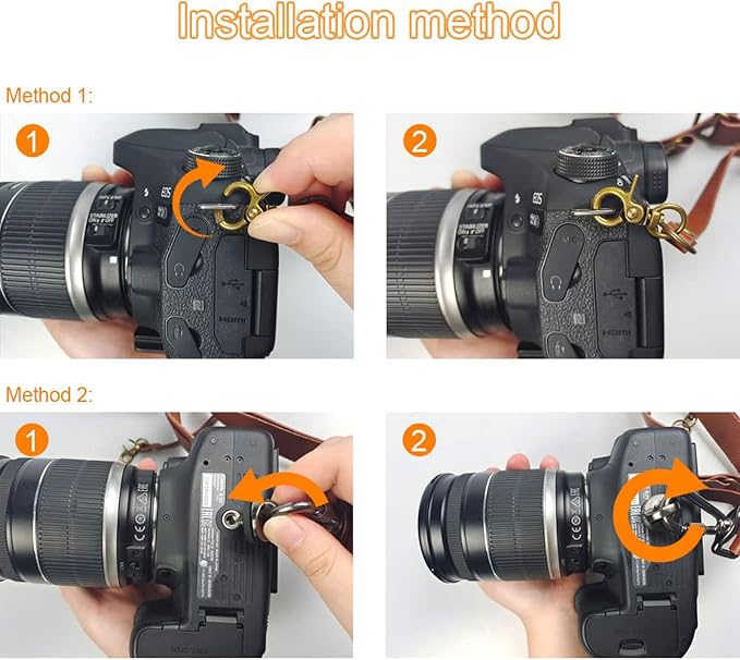 Kasla Leather Dual Camera Strap for Two DSLR/SLR Cameras Tan - Image 4