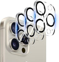 【3 Pack】Dengduoduo Tempered Glass Camera Lens Protector for iPhone 15 Pro 6.1" & iPhone 15 Pro Max 6.7", Ultra HD, 9H Hardness, Anti-Scratch, Case Friendly, Easy to Install [No Affect on Night Shots] by Dengduoduo