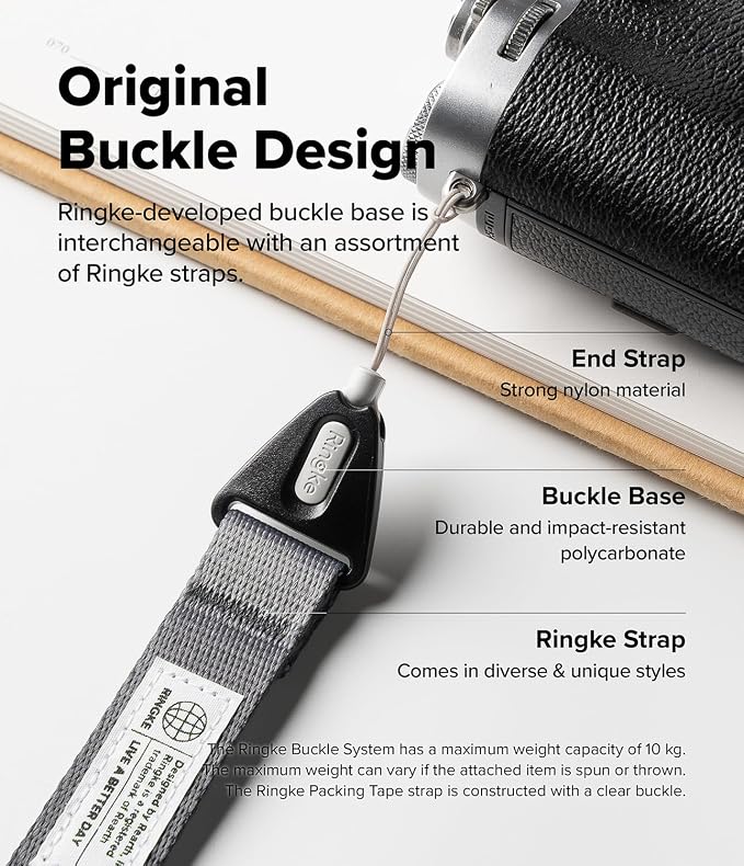 Ringke Phone Lanyard for iPhone 17 Pro Max and Most Smartphones [One-Touch Buckle] Shoulder Strap Adjustable Sturdy Universal Phone Crossbody Neck Lanyard for Travel Essentials - Graphite - Image 7