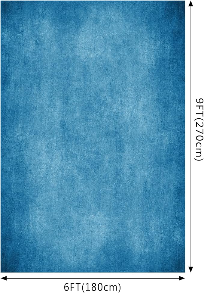 Blue Photo Backdrop Studio Abstract Texture Photography Background 6x9ft | Creative Background Photography Studio Shooting Canvas Professional Portrait - Image 2