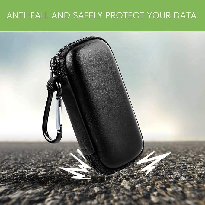 USB Flash Drive Case, SD Card/Thumb Drive/Memory Cards Holder, Bag Only | SDXC/SDHC Storage, Electronic Accessories Organizer for SanDisk / for Samsung, for Students/IT/Office/School/Travel, Black - Image 5