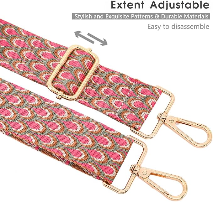 Replacement Purse Strap Shoulder Strap Adjustable Crossbody Strap for Women Crossbody Wide Shoulder Bag - Image 4