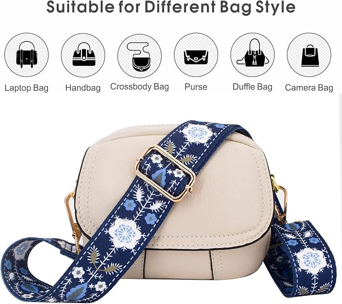 Replacement Purse Strap Shoulder Strap Adjustable Crossbody Strap for Women Crossbody Wide Shoulder Bag - Image 4