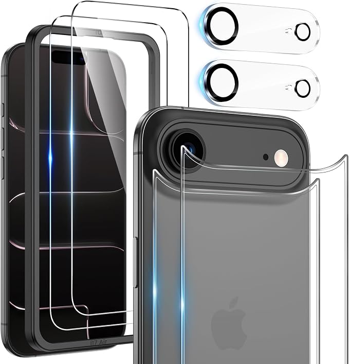 Maxdara for iPhone Air Screen Protector (6.5 inches) | iPhone Air Back Screen Protector and Front Screen Protector with Camera Protector [2+2+2 Pack] by Maxdara