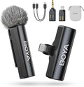 BOYA BOYALINK 2 A1 (1TX+3RX Adapter) Wireless Lavalier Microphone for iPhone Camera Android, Clip on Mic, 48 KHz 24 Bit, 1000ft, Noise Cancelling, Mini Lapel Mic USB-C/Lightning/3.5mm TRS by BOYA