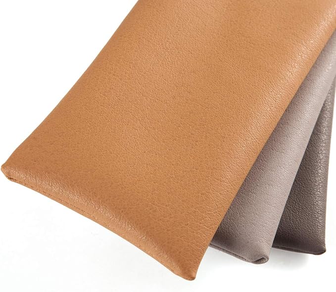 TRIUMPH VISION Eyeglass Case Glasses Case Soft Sunglass Pouch Sleeve 3 Pack | Slim Lightweight Alternative to Bulky Case, Leather Lined Protect Lens, Squeeze Easy to Use, Stylish Portable for Daily Use - Image 6