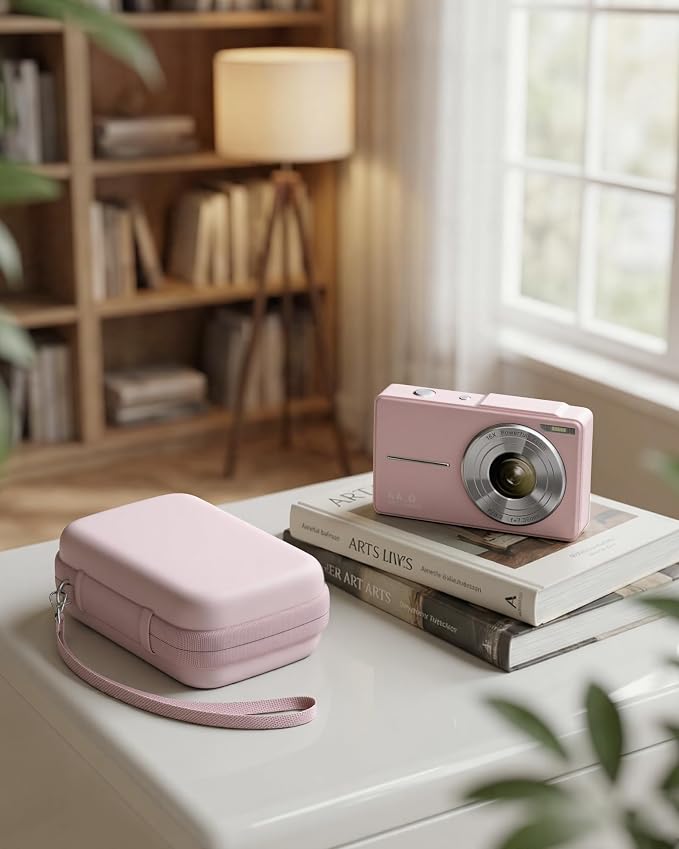 ProCase Digital Camera Case for KODAK Pixpro, Compact Travel Bag -Lightpink | Vlogging Camera for CAMKORY/Lecran/Lecnippy/Froitx/aycy/FJFJOPK/KODAK PIXPRO FZ55/FZ45 4K, Mesh Pocket for Batteries, SD Card - Image 8