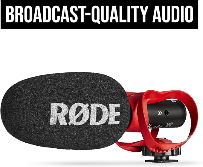 Rode VideoMic GO II-H On-Camera Shotgun Microphone and Deluxe Windshield Wind Cover Kit - Image 9