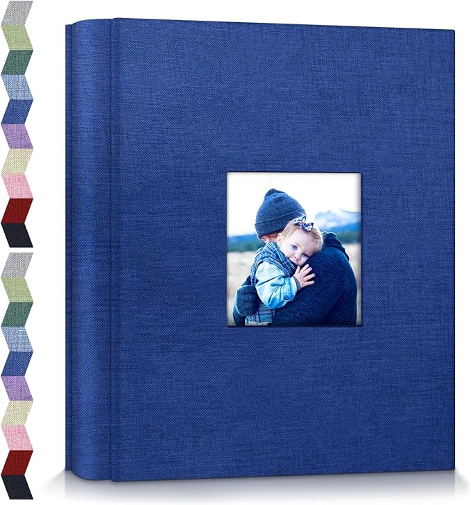popotop Photo Album 4x6-600 Photos Photo Books with 600 Horizontal and Vertical Pockets,Linen Cover Albums for Family Wedding Anniversary Baby Vacation Pictures by Popotop