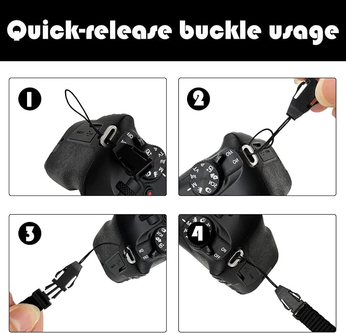 Camera Straps for Photographers, 1.5" Leather Camera Neck Strap, Quick Release Shoulder Camera Strap for All Cameras - Image 7