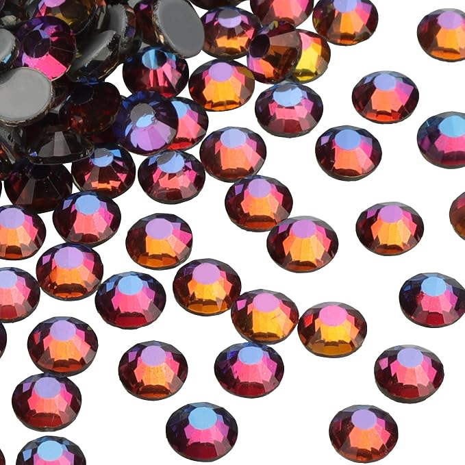 Jollin Hotfix Rhinestones Flatback Crystal Gems 6.4mm SS30, Blue Blaze | 288pcs Hot Fix Crystals Glass Rhinestones for Bedazzling, Crafting, Clothes, Shoes & Accessories DIY Decoration - Image 2