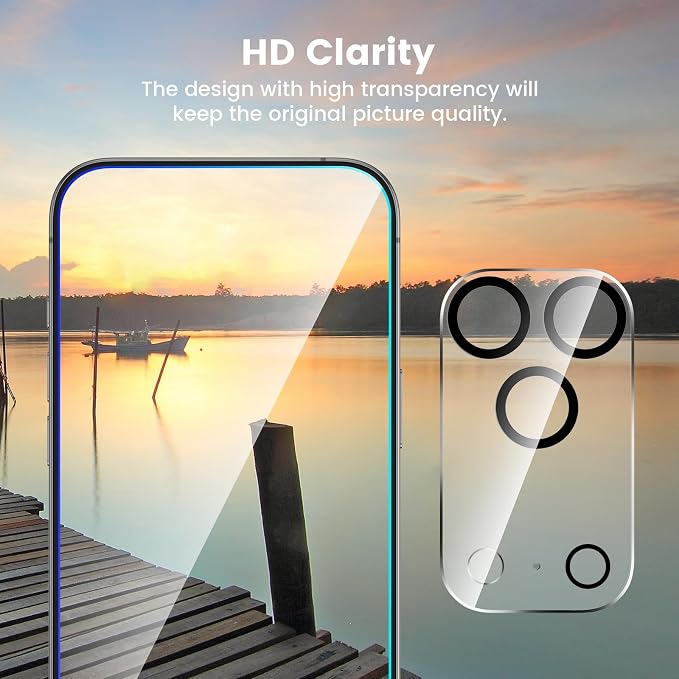 Maxdara for iPhone 17 Pro Screen Protector (6.3 inches) | iPhone 17 Pro Back Screen Protector and Front Screen Protector with Camera Protector, 9H Hardness - Image 8