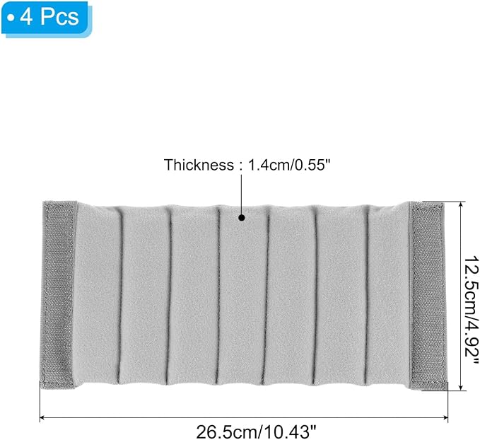 PATIKIL 4Pcs 10"x5" Shockproof Camera Bag Inserts Separator Pad Gray | Protective Lens for Nikon Camera DSLR Protect Bag Organizer Universal Divider Cushion, Camera Bag Divider - Image 2