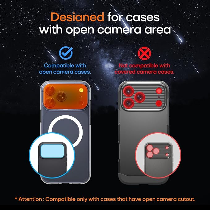 for iPhone 17 Pro Max Camera Lens Protector- Black | Aluminum Alloy, Tempered Glass Camera Cover, Nano Reinforced Adhesive, Accessories, Anti-Drop, Anti-Scratch, Case Friendly - Image 2