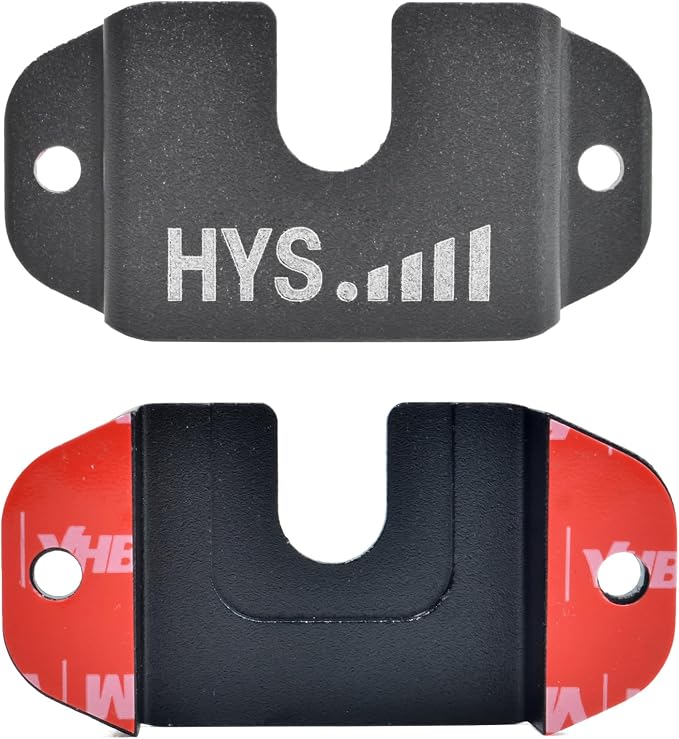 HYS Handheld CB Radio and Mic Holder Clip W/Screw for Motorola HLN9073B | Fits both HT radios and speaker mics with round-knob or belt-clip.Screw-mount installs on dash console or any flat surface - Image 7