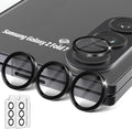 Orzero (2 Sets) Camera Lens Protector for Samsung Galaxy Z TirFold/Fold 7, [EZ Install] [Case-Friendly] 9H Tempered Glass Alloy Metal Ring Lens Cover, Military-Grade Shockproof, HD Clarity Anti-Glare (Black) by JumpIntoOrzeroLet%E2%80%99sExploreLikeNeverBefore