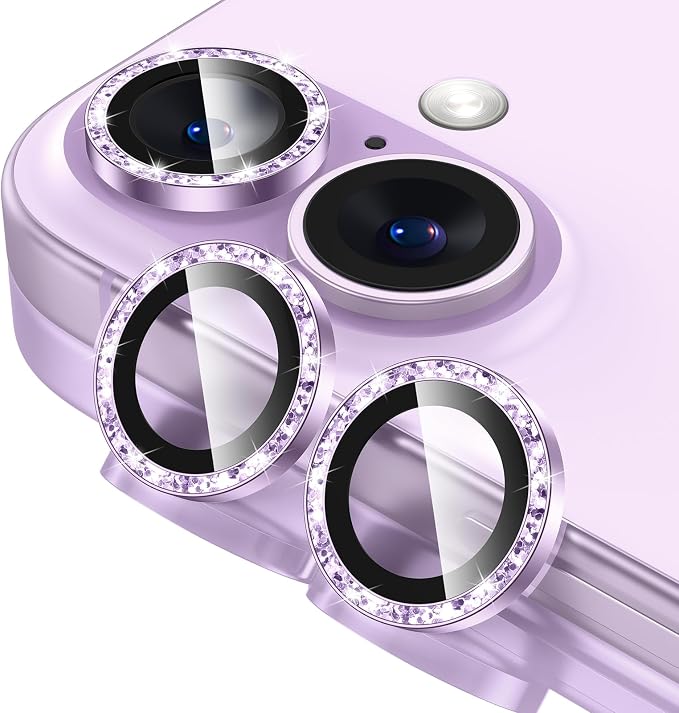 Tensea for iPhone 17 Camera Lens Protector Bling, Camera Screen Cover | Camera Screen Protector, Metal Individual Ring with 9H Tempered Glass for iPhone17, HD Clear, Easy Install, Full Protection by Tensea