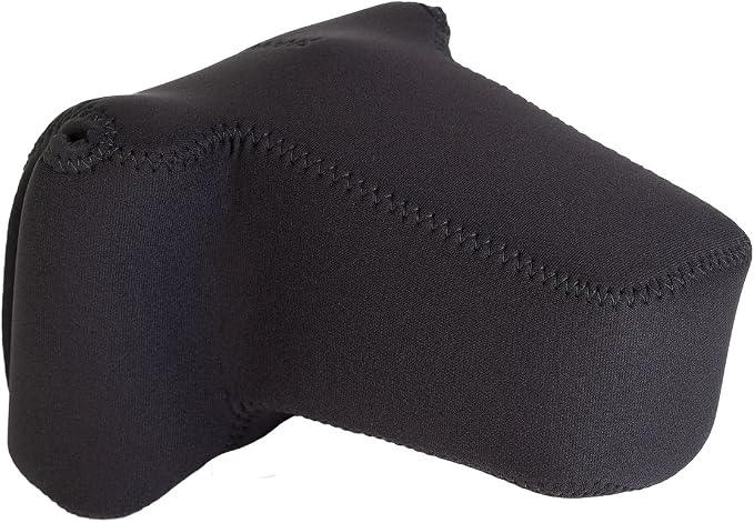 OP/TECH USA Soft Pouch – Compact digital camera case, lightweight accessories pouch, sleek neoprene sleeve for DSLR, perfect for backpacks & travel – durable protection in style D-Zoom| Black - Image 4