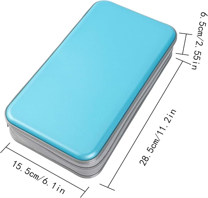 UENTIP CD Case,96 Capacity Hard Plastic DVD Case Holder for Car Home Travel (Pack of 2) - Image 4
