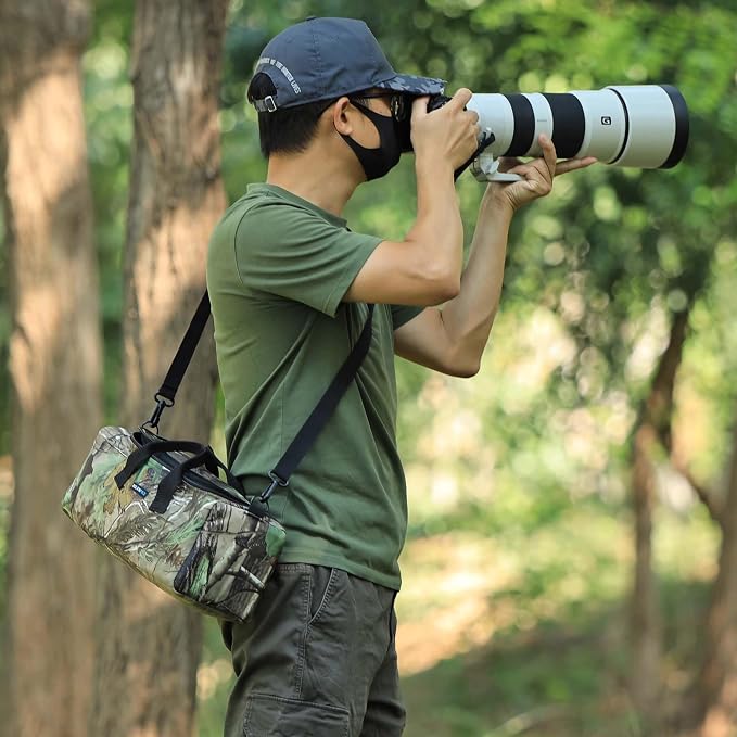 Rolanpro Telephoto Lens Camera Bag for Nikon 180-600mm/600mm F6.3, Camera Lens Pouch Case for Sony 200-600mm,for Canon 200-800 etc(Black) - Image 7