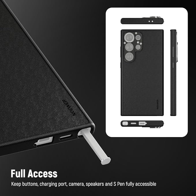 NEEWER S25 Ultra Case, Protective Faux Leather Phone Case with 17mm Lens Mounts & 67mm Filter Adapter for Video Recording, Compatible with Samsung Galaxy S25 Ultra MagSafe Charging, PA092 - Image 6