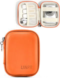 Digital Camera Case for KODAK PIXPRO FZ55/FZ45, Case Only, Orange | Fits CAMKORY DC403 and Canon PowerShot ELPH 360 HS Compact Digital Cameras, Small Hard Shell Camera Pouch with Mesh Pocket by Linpr