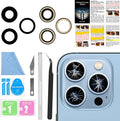 ASDAWN Back Camera Lens Glass Replacement for iPhone 13 Pro and 13 Pro Max, Rear Lens Glass Replacement kit with Pre-Installed Adhesive + Installation Manual + Repair Tool Kit by ASDAWN