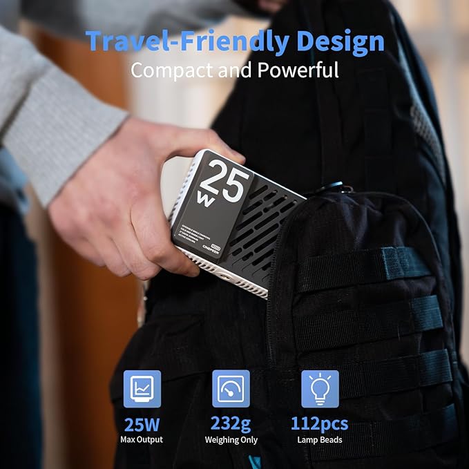 ZHIYUN CINEPEER CM25 25W LED Video Light Pocket-Sized Mini Portable Light - Image 2