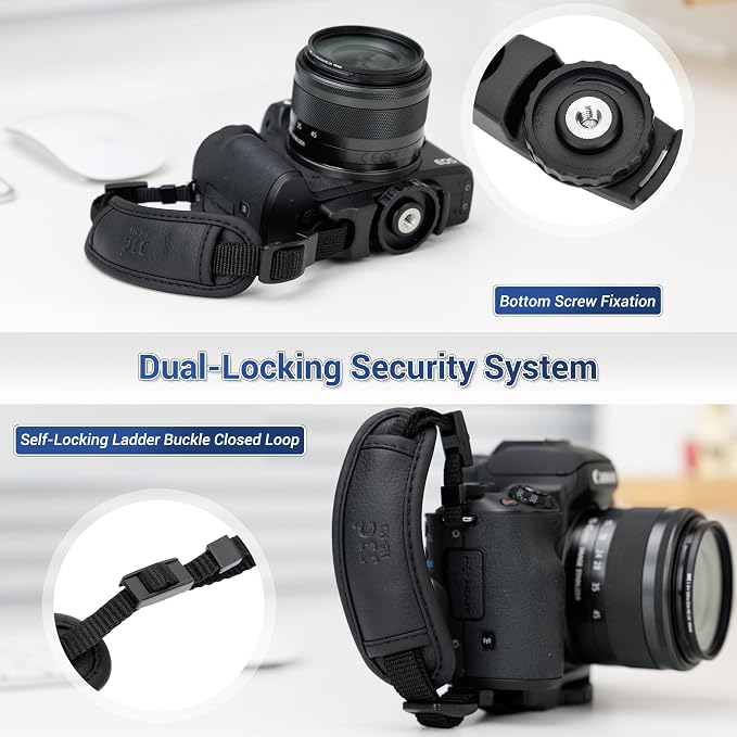 Camera Hand Wrist Grip Strap with Thinner Lanyard for Canon R50 V R50V R100 R10 R6V R5 R6 Mark II V for Fujifilm X Half GFX 100 II Coolpix P1100 for Panasonic Lumix L10 S1II S1IIE S1RII FZ80D S5IIX S9 - Image 2
