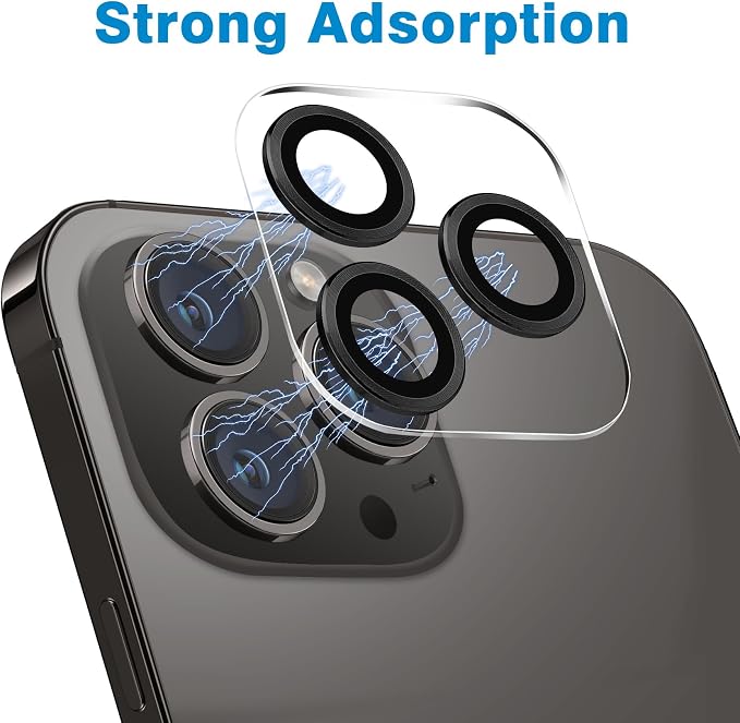 Dengduoduo 3 Pack Tempered Glass Camera Lens Protector for iPhone 14 Pro 6.1" & iPhone 14 Pro Max 6.7", Ultra HD, 9H Hardness, Anti-Scratch, Case Friendly, Easy to Install [No Affect on Night Shots] - Image 5