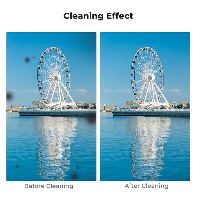 K&F CONCEPT 24mm Full Frame Sensor Cleaning Kits, with 20ml Sensor Cleaner | Sensor SwabsX6, Vacuum Sealed, Gentle Cleaner, Multi-Device Use, Precision Cleaning,for Nikon Sony Canon Camera Clean,MA01 - Image 8
