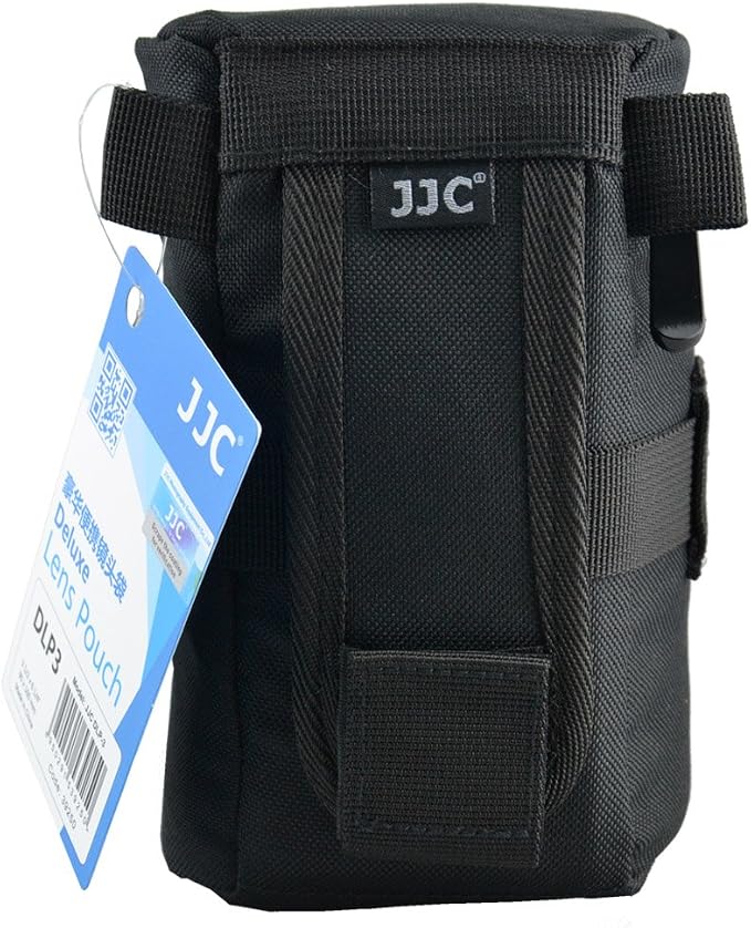 JJC 80 x 152 mm DLP-2 Water-Resistant Deluxe Lens Pouch for Camera by JJC