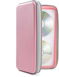 UENTIP CD Case,96 Capacity Hard Plastic DVD Case Holder for Car Home Travel | CD DVD Storage,Zipper Closure,Scratch-Resistant Sleeves,Stay Away Dust and Damp,Storage Music Video Gaming Discs Blu-ray by UENTIP