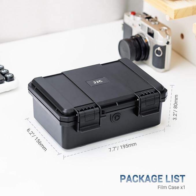 JJC Heavy Duty 35mm Film Case Holder for 15 Rolls of 135mm Film Canister | Includes Free Canisters, Light-sealed, IP67 Waterproof & Shock-Resistant, PP Plastic, Custom Film Slots (Film not Included) - Image 5