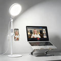 7" Ring Light with Stand for Desk, 30 Modes for Video Conference Lighting | Zoom Lighting for Computer, Adjustable Desk Light for Video Recording, Calls, Podcast, Stream, 3000K-6500K, CRI 97.8 by Yarrashop
