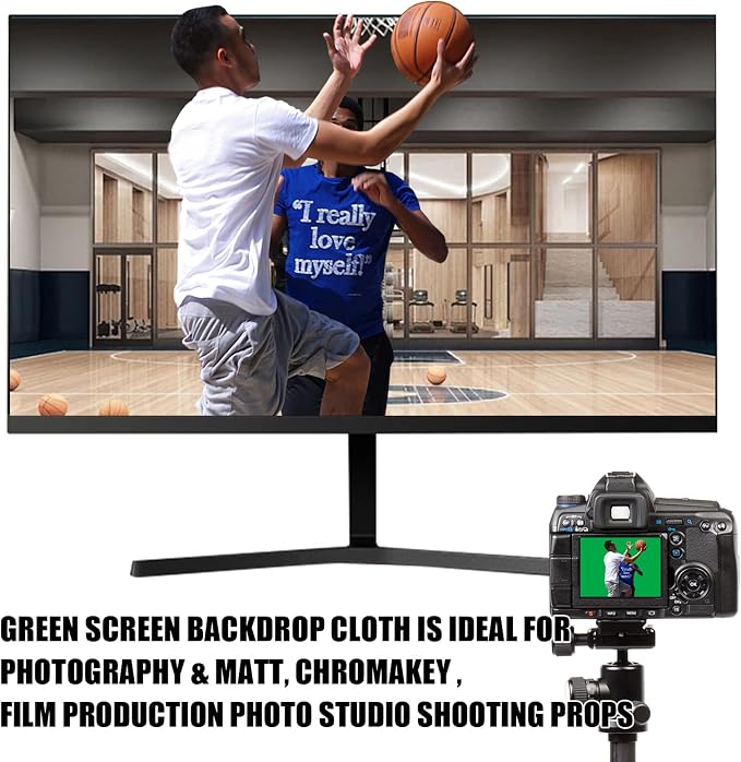 BEIYANG 10 X10 FT Green Backdrop Cloth for Photography, Large Green Screen Background for Photoshoot, Cloth Fabric Curtain Chromakey Video Photoshoot Studio YouTube Conference Streaming - Image 7
