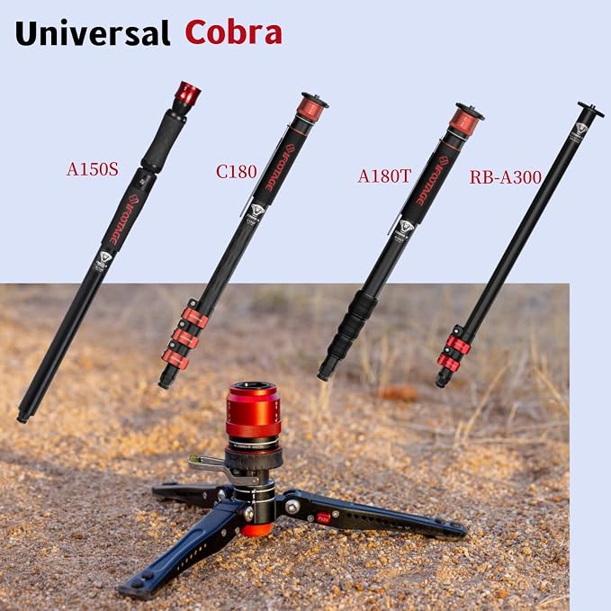 IFOOTAGE Cobra 3 Base-P,Portable Tabletop Mini Tripod Mount with Pedal Locking Control,Quick Release Platform,Max Load 17.6 lbs - Image 6